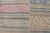 Taupe Large Vintage Paneled Kilim Flat-Weave in Blue, Pink, Taupe, Gray, Light Brown For Sale - Image 8 of 13