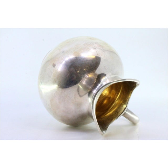 Silver Water Jug with Circular Base For Sale - Image 4 of 6