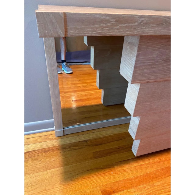 1980s Jay Spectre "Entrance Maker" Console Table with Mirror - 2 Pieces For Sale - Image 10 of 11