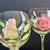 2000 - 2009 Vintage Rose Balloon Wine Glasses Hand-Painted Style Pink Roses - Set of 4 For Sale - Image 5 of 8