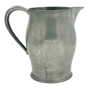 Vintage Plymouth Pewter Pitcher Vase Made in Usa 8" High