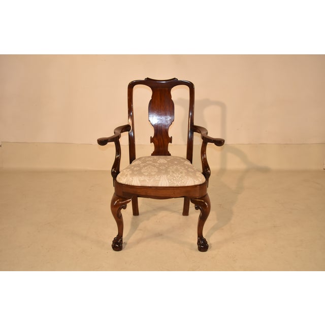 18th Century Mahogany Queen Anne Armchair For Sale - Image 12 of 12