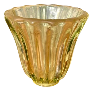 Yellow Corolla Vase by Pierre Davesn