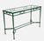 1980s Attributed to Mario Papperzini for Janus Et Cie Green Iron and Glass Console Table For Sale - Image 9 of 18