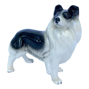 Vintage Porcelain "Collie" Dog Figurine by Melba Ware, England
