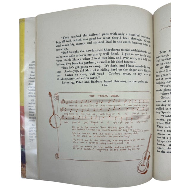 Yellow The Book of Cowboys by Holling C. Holling 1932 Book Western For Sale - Image 8 of 14