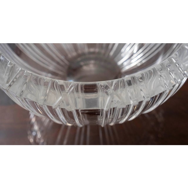 1960s Tiffany & Co Modern Style Cut Crystal Bowl For Sale - Image 9 of 15