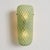 Contemporary modern bright green "graniglian Mrano glass wall sconce-Set of Two- Rombus Transparent graniglia" texture...