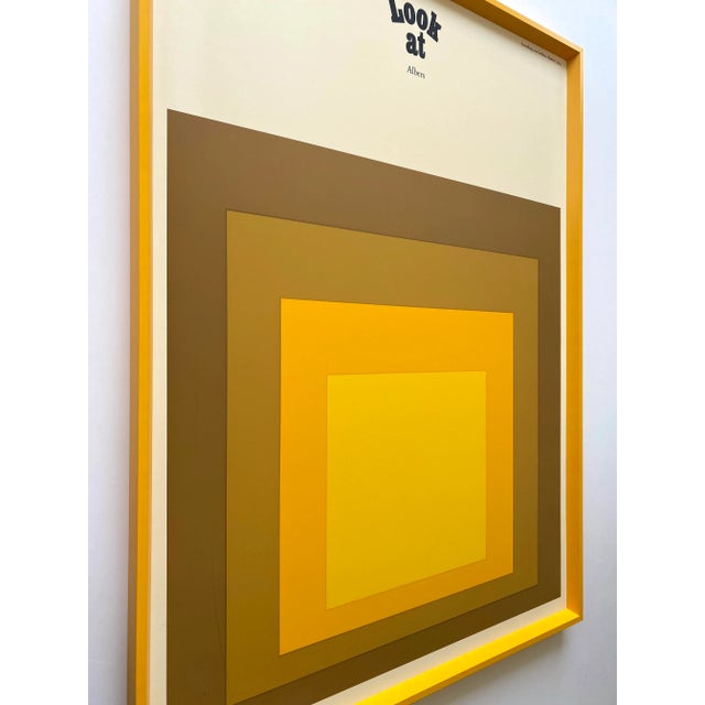 Josef Albers Vintage 1969 Mid Century Modernist Fine Art