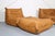 Early 21st Century Cognac Leather Togo Sofas by Michel Ducaroy for Ligne Roset, 2010s, Set of 4 For Sale - Image 5 of 18