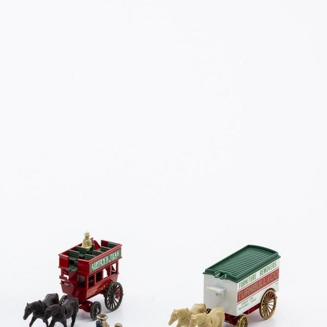 Horse-Drawn Transport Models, Set of 7 For Sale - Image 4 of 6
