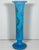 Rare & Original Victorian Moser Style Blue Opaline Glass Vase for your consideration. The vase is large, measuring approx....