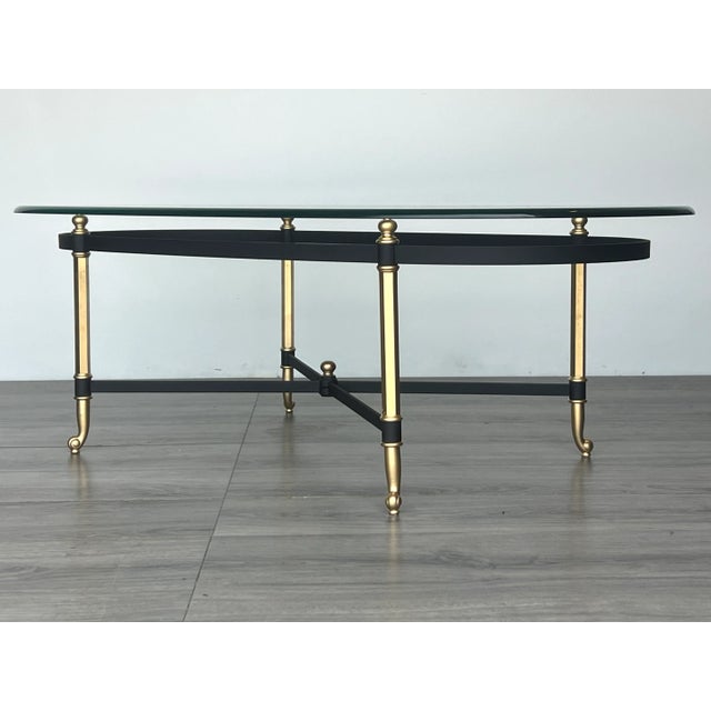 Late 20th Century Black and Gold Italian Coffee Table For Sale - Image 10 of 12