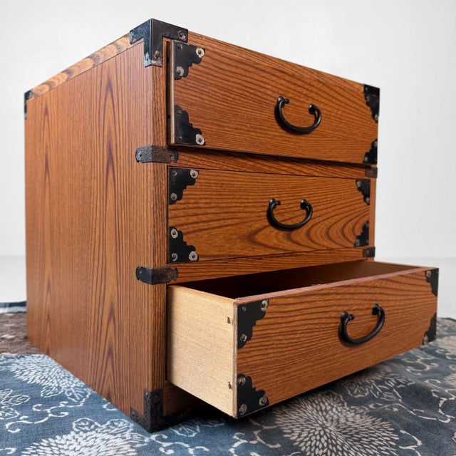 Small Vintage Japanese Chest of Drawers, 1970s For Sale - Image 4 of 9