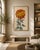 Paper Asian Red Mum by Hasegawa, Vintage Japanese Botanical Art Print, 24" X 36" For Sale - Image 7 of 9
