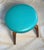 Ib Kofod-Larsen Vintage Mid-Century Modern Swivel Vanity Stool, Newly Reupholstered - Circa 1960s For Sale - Image 4 of 12