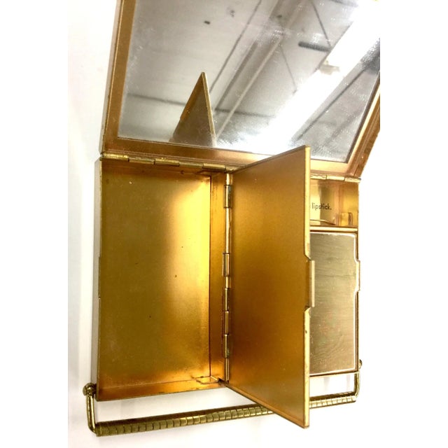 Vintage Renown Volupte Brass Vanity Case For Sale - Image 9 of 12