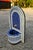 Moroccan Blue and White Arched Moroccan Mosaic Tile Fountain For Sale - Image 3 of 6