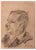 Mino Maccari, Profile, Drawing, Mid-20th Century For Sale