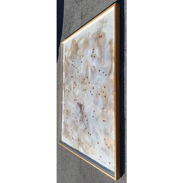 Abstract Extra Large Mixed-Media Abstract Artwork by Merrily Russin For Sale - Image 3 of 12