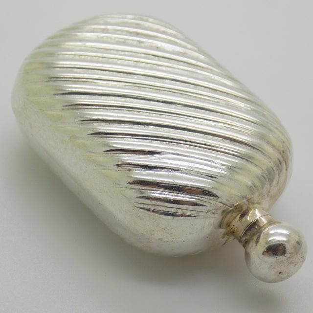 Vintage Italian Handmade Genuine Silver Florentine Perfume Bottle Miniature For Sale - Image 6 of 12