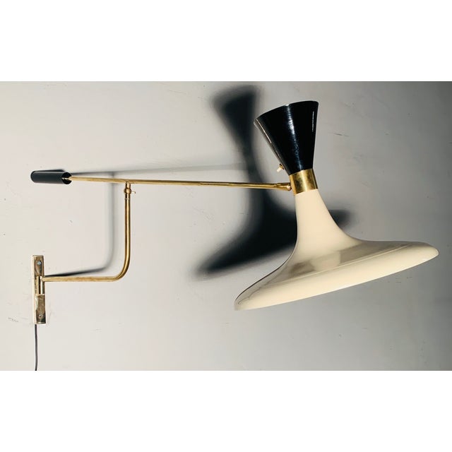 Beige Vintage Wall Light, 1960s For Sale - Image 8 of 11