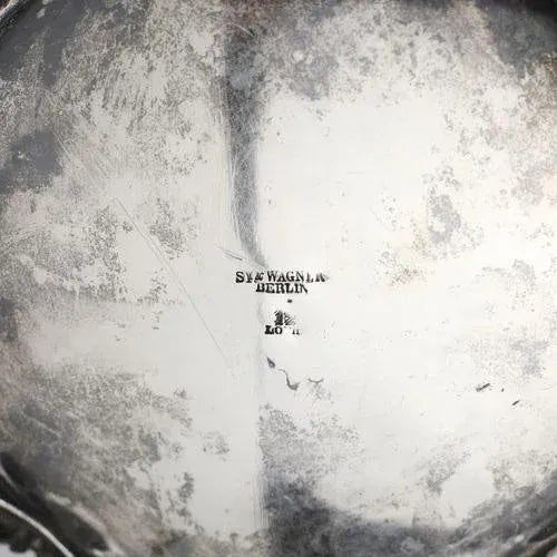 German Silver Beer Cup with Oak Branch Pattern For Sale - Image 9 of 10