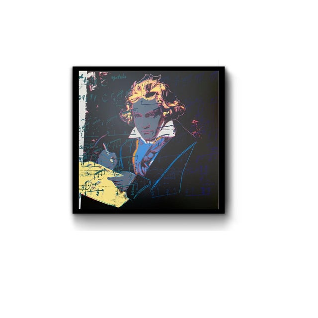 Andy warhol (sunday b. Morning), beethoven 393, framed silkscreen print from photo negatives of original factory additions...