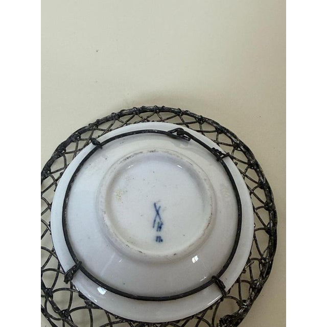 19th Century Porcelain Wire Bowls attributed to Meissen, Germany, Set of 3 For Sale - Image 13 of 16