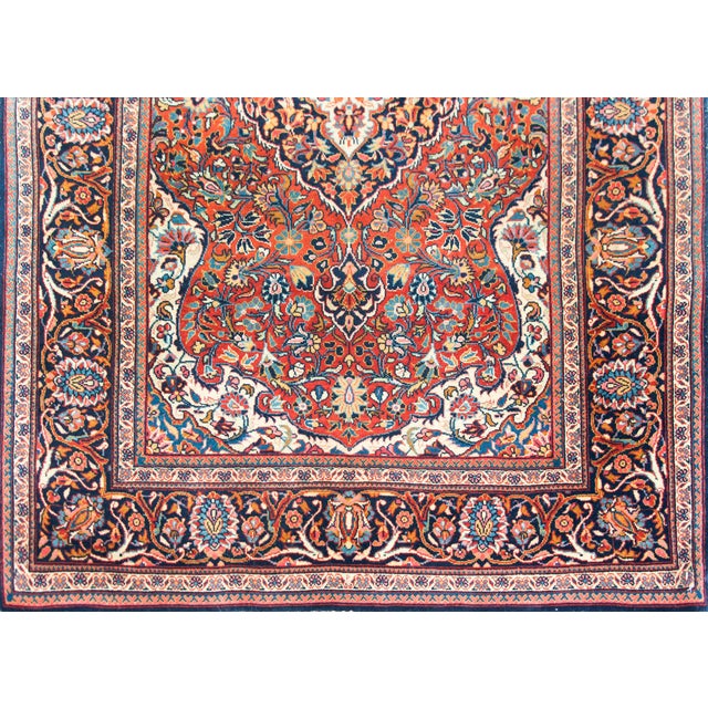 1930s Early 20th Century Persian Kashan Rug For Sale - Image 5 of 15
