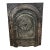 Late 19th Century 21" W X 26.5"h Decorative Burnished Cast Iron Fireplace Surround and Insert For Sale