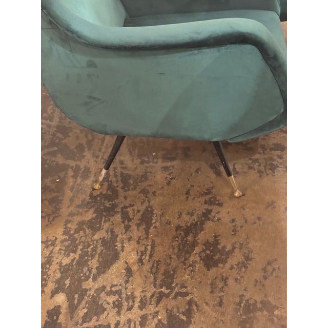 Late 20th Century Pair of Italian Marco Zanuso Manner Club Chairs For Sale - Image 5 of 7