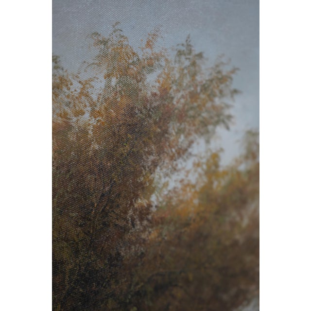 Large Oil Painting on Canvas Shepard River Bend For Sale - Image 10 of 14