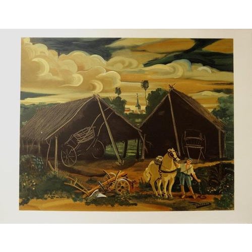 Modern André Derain, After the Harvest, Lithograph For Sale - Image 3 of 5
