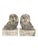 Mid-Century Modern 1950s Hand Carved Alabaster Owl With Glass Eyes Bookends- a Pair For Sale - Image 3 of 10