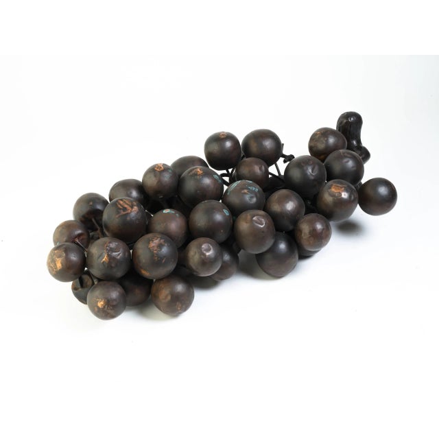 Large Sculpture of Bronze Grape Cluster For Sale - Image 4 of 6