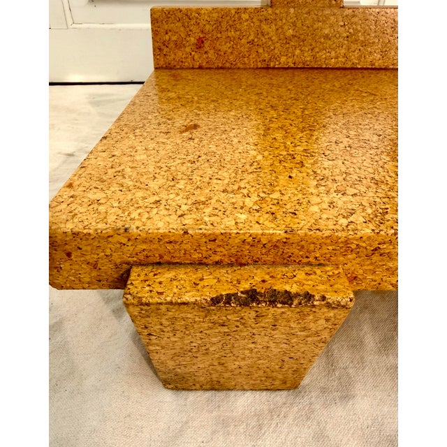 Contemporary 1997 KorQinc Cork Side Table by Kevin Walz – Sculptural Postmodern Sustainable Design For Sale - Image 3 of 13