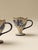 2010s Art Deco Hand-Painted Vintage-Style Uniquely Shaped Coffee Cup - Set of 2 For Sale - Image 5 of 7