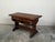 Italian 1800s Walnut Trestle Base Table with Two Drawers and Carved Motifs For Sale - Image 9 of 12