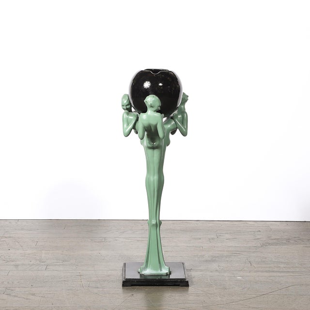 1930s Art Deco Three Graces Smoker's Stand by Frankart For Sale - Image 5 of 18