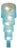 Vintage Blue Waterfall Lamp, 1950s For Sale