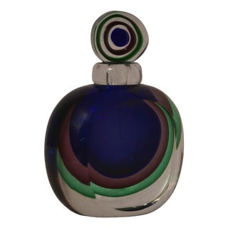 Mid-Century Modern Murano Glass Perfume Bottle, Italy, 1990s For Sale