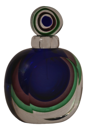 Mid-Century Modern Murano Glass Perfume Bottle, Italy, 1990s