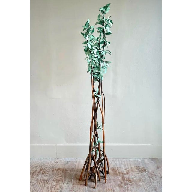 Vintage Boho Patinated Copper Tree Sculpture For Sale In West Palm - Image 6 of 6