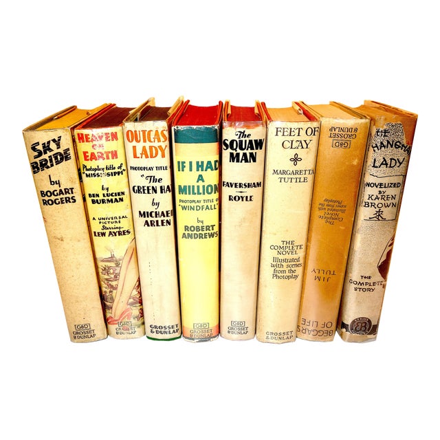 Photoplay Edition Set of 8, Movie Tie-In Books From Major Studios, Circa Early 20th Century For Sale