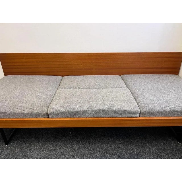 Mid-Century 2-Seater Sofa in Mahogany, Czechoslovakia, 1970s For Sale - Image 10 of 11