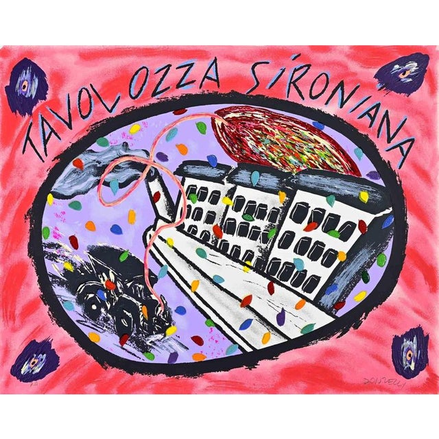 Screen print on paper realized by Bruno Donzelli. Hand signed in pencil. Artist Proof. Excellent condition. This piece is...