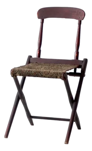 Antique 1800s Military Folding Camp Chair