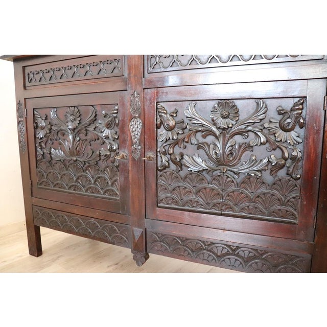 Sideboard in Carved Beech, Early 20th Century For Sale - Image 12 of 16