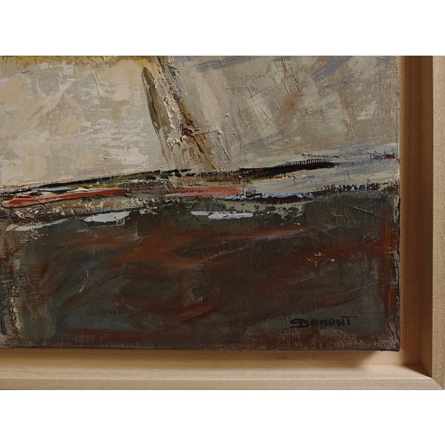 Paint Temps Calme, Abstract Landscape, Contemporary, Framed by Sophie Dumont For Sale - Image 7 of 8